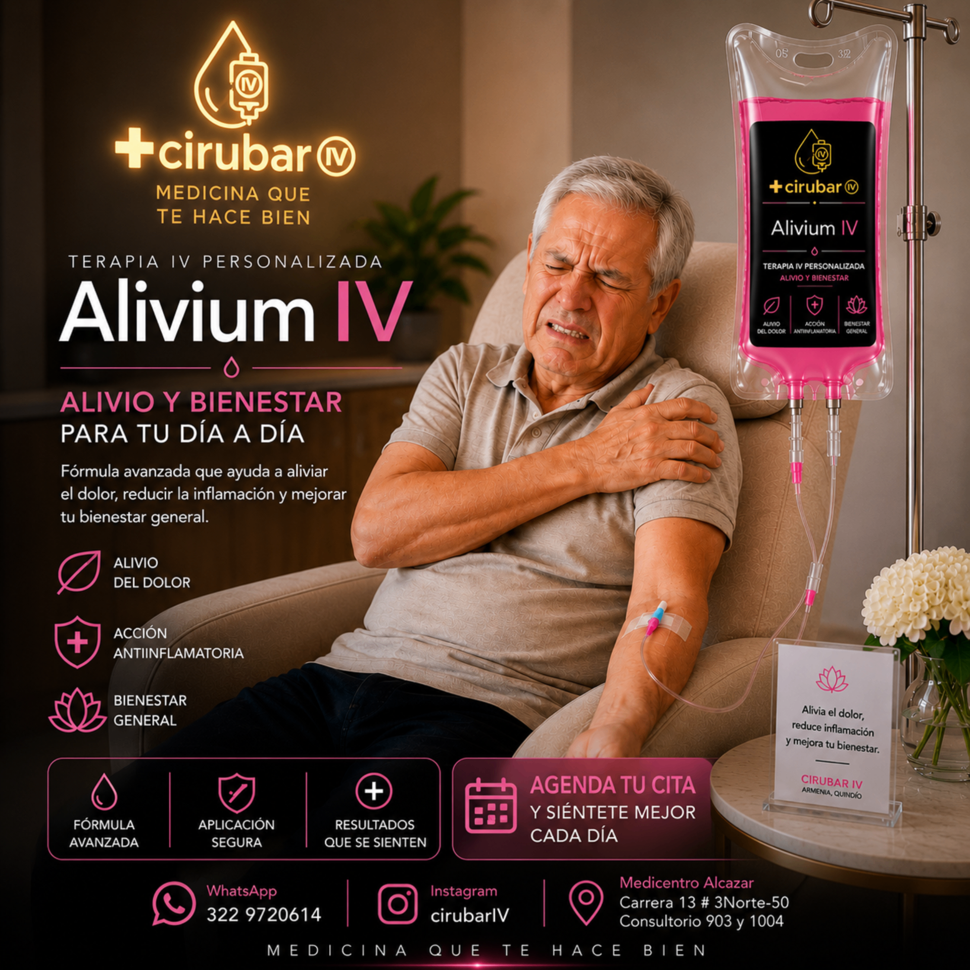 Suero Alivium — protocolo IV CIRUBAR